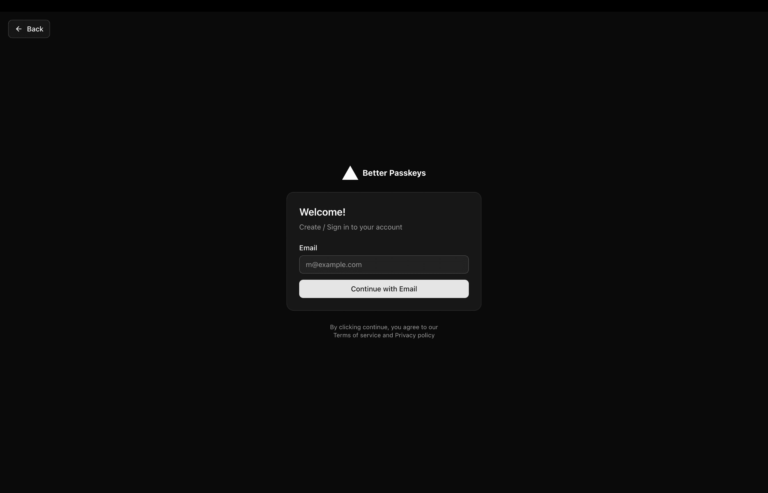 Passkeys Implementation